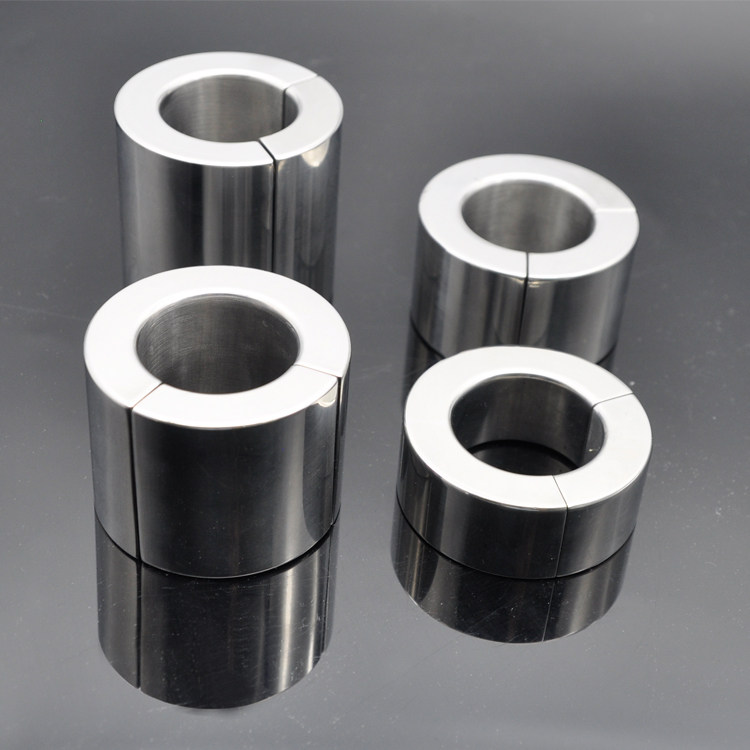 Stainless steel scrotal restraint magnet JJ penis pendant ring adult supplies