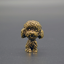 Retro solid copper VIP dog tea spotting piece tea track tea playing desktop ancient play boutique small play piece tea table swing piece