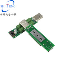 USB charging current detection Load test instrument with switch 2A 1A discharge aging resistance