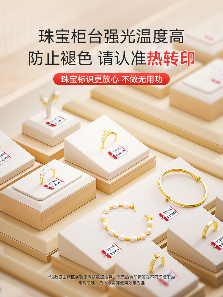 Jingchen M2 Jewelry Thermal Transfer Label Printer for Jewelry Tags, Handheld Bluetooth Label Printer for Glasses, Watches, Bracelets, Jade, Gold Rings, Antiques, and Silver Jewelry Price Labeling Machine