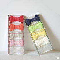 Export Japan super beautiful bow snack clip Food milk powder sealing clip Portable sealing clip 5 sets