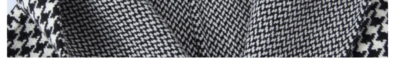 Giải phóng mặt bằng chống mùa hai mặt áo khoác nữ cashmere phần dài houndstooth áo gió trùm đầu áo khoác len - Áo len lót đôi áo dạ nữ