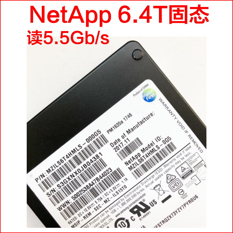 NetApp original solid state ssd 6 4T 8t 16T SAS solid state drive MZILS6T4HMLS