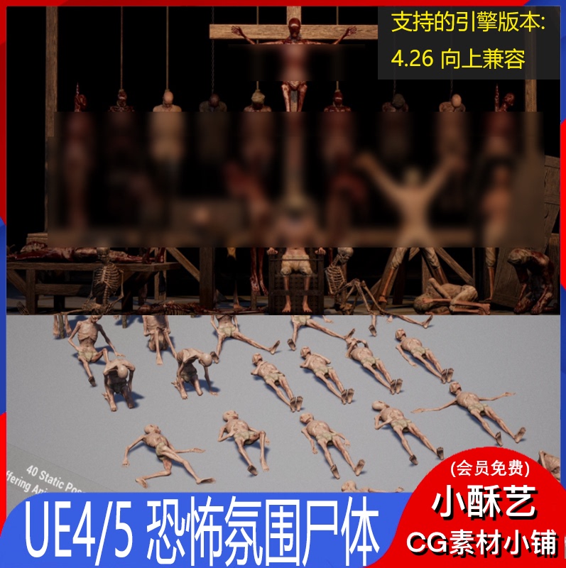 Ue4/5 Horror Atmosphere   Device Human Dry  Pathological Character Prop Source File A1660