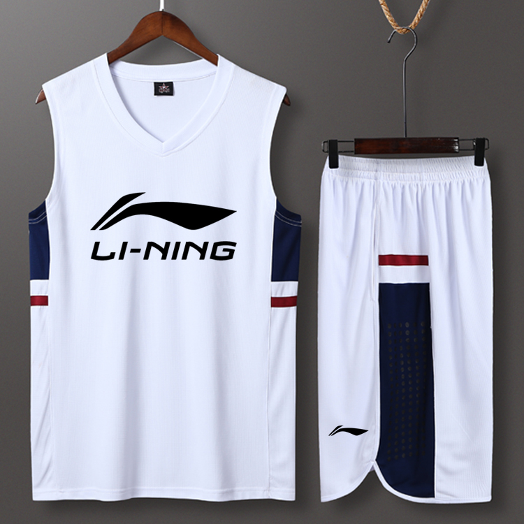 Đồng phục bóng rổ Li Ning phù hợp với nam sinh viên đại học đồng phục nhanh chóng khô thoáng khí áo vest tùy chỉnh in số quần áo bóng rổ mùa đông