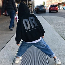 Boy necropolis 2021 Autumn-style Childrens Spring Festival Boy Spring and Autumn Lionings Long sleeves Letters Printed Autumn Clothing Loot