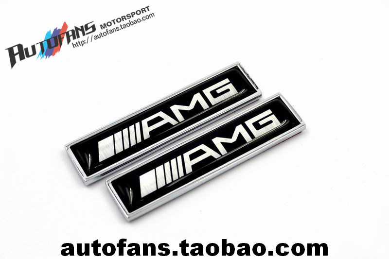 Delicate Benz AMG car nameplate label Decorative Side Signage Pair to Labeling Car Sticker C Grade E GLC GLA, etc.