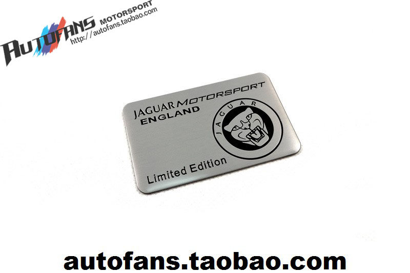 Jaguar aluminum alloy car sticker car sticker nameplate fender standard tail standard modified decoration XJ XF F-TYPE XE