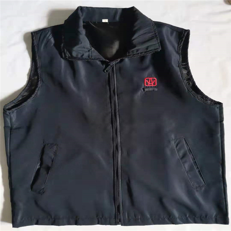 Brand New Glossy Material Peng Ding Holdings Vest Workwear Black and Blue Fashionable Casual Vest for Men and Women Brand New Glossy Material Peng Ding Holdings Vest Workwear Black and Blue Fashionable Casual Vest for Men and Women