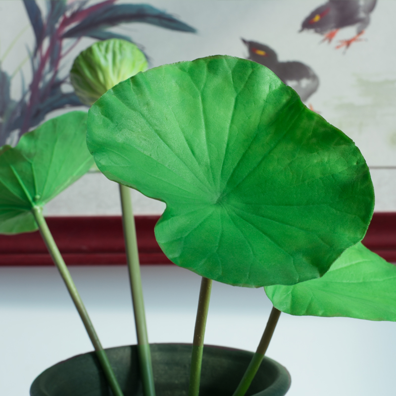 High-end simulation with rod lotus lotus leaf lotus dance performance props fish tank decoration floating fake water lotus water big