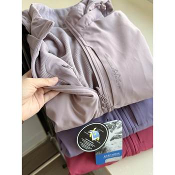 Outdoor travel! 2025 autumn and winter reversible waffle warm velvet warm hooded soft shell jacket for women