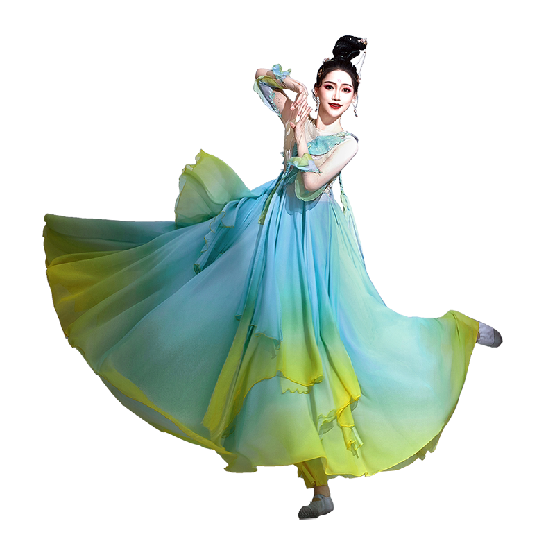 古典舞演出服女飘逸2025新款中国风汉服艺考伞舞汉唐古装舞蹈服装