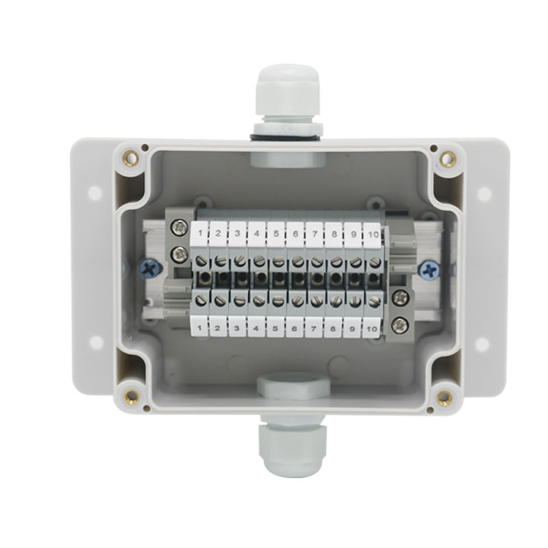 115*90*55 outdoor waterproof junction box ABS new material with UK terminal one in and one out with ear split junction box IP66
