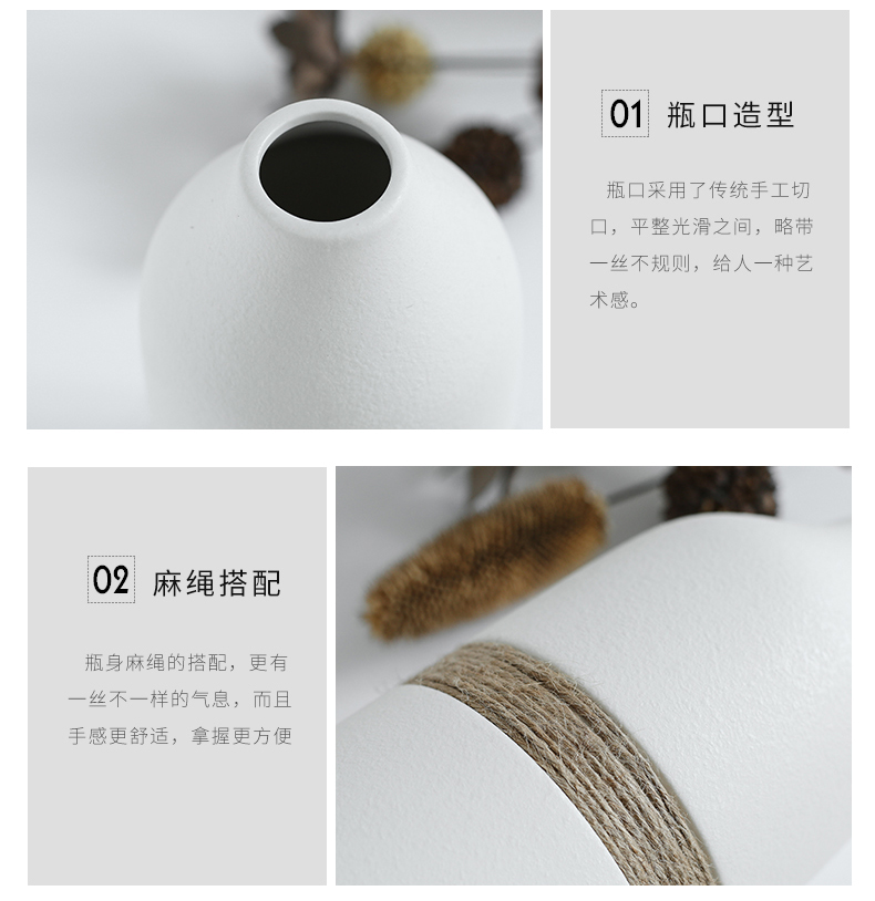 Nan sheng I and contracted Europe type ceramic vase simulation flowers, dried flowers, artificial flowers, floral flower arranging household act the role ofing is tasted furnishing articles