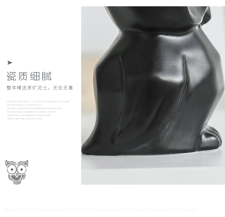 Nan sheng Nordic I and contracted animal ceramic furnishing articles sitting room adornment household act the role ofing is tasted mesa gift owl