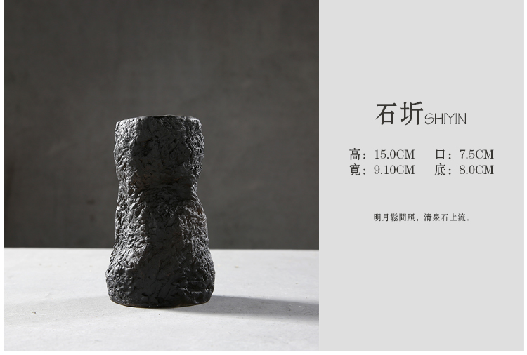 New Chinese style household act the role ofing is tasted furnishing articles imitation ceramic vase stone mesa adornment dried flower simulation flower, flower arrangement