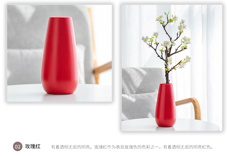 Nan sheng household act the role ofing is tasted simulation flower, dried flower ceramic vase Nordic mesa of I and contracted sitting room place decoration