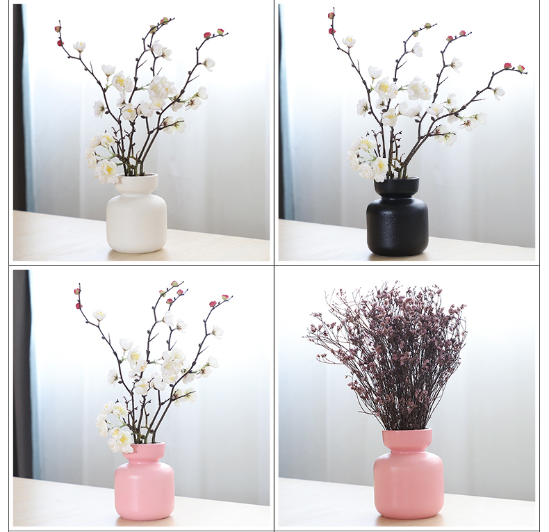 Nan sheng household act the role ofing is tasted simulation flowers, dried flowers, artificial flowers, ceramic vases, I and contracted ins wind mesa place adorn article