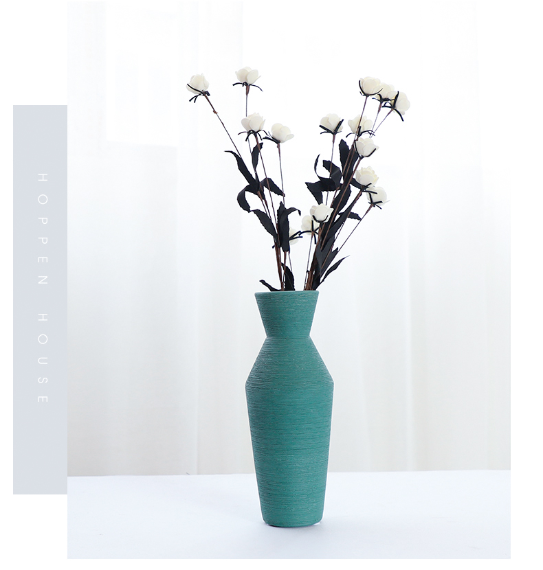 Nan sheng household act the role ofing is tasted ceramic vase simulation flower, dried flower flower mesa furnishing articles I and contracted decorative arts and crafts