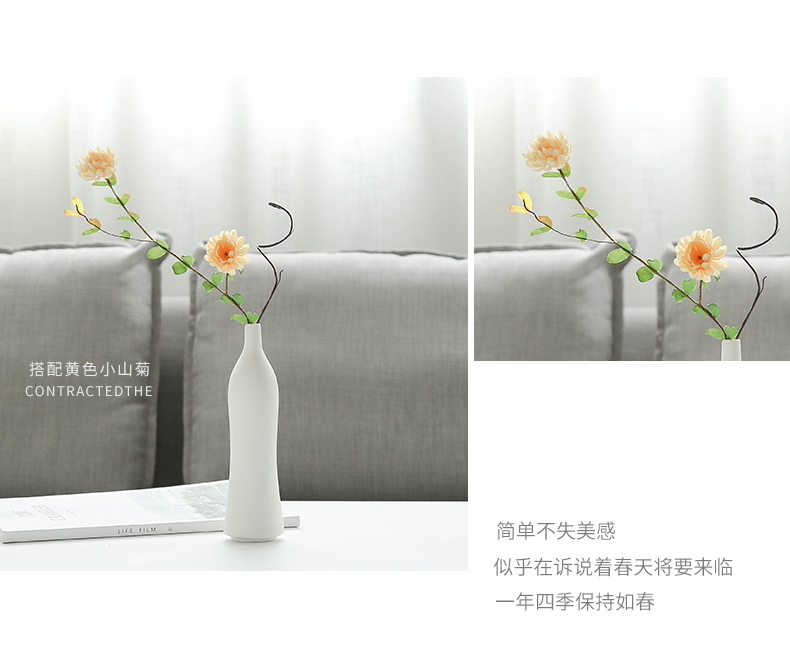 Nan sheng household act the role ofing is tasted contracted ceramic vase simulation dried flower vases, flower, the flower implement mesa place decoration