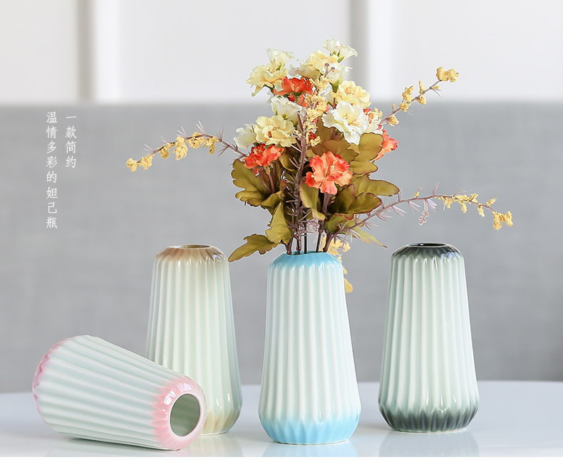 Household act the role ofing is tasted ceramic vase simulation flower, dried flower flower place adornment living room TV cabinet mesa flower arrangement