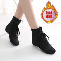 High-top adult childrens canvas jazz boots Soft-soled dance shoes Practice shoes Womens dance shoes Ballet shoes Special offer
