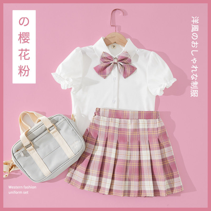 jk suit girl's summer foreign dress 2022 new student suit CUHK boy dress 1200 pleated princess dress