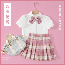 jk suit girls summer dress 2022 new student suit CUHK childrens dress 1200 pleated princess dress