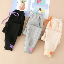 Girl Pants Spring Autumn Money 2022 New Yangqi Fashionable Casual Sports Pants Han Edition Tide Fan BIG BOY PANTS