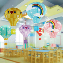Tanabata school kindergarten hanging hot air balloon lantern Festival decoration Classroom shopping mall sky ceiling creative decoration