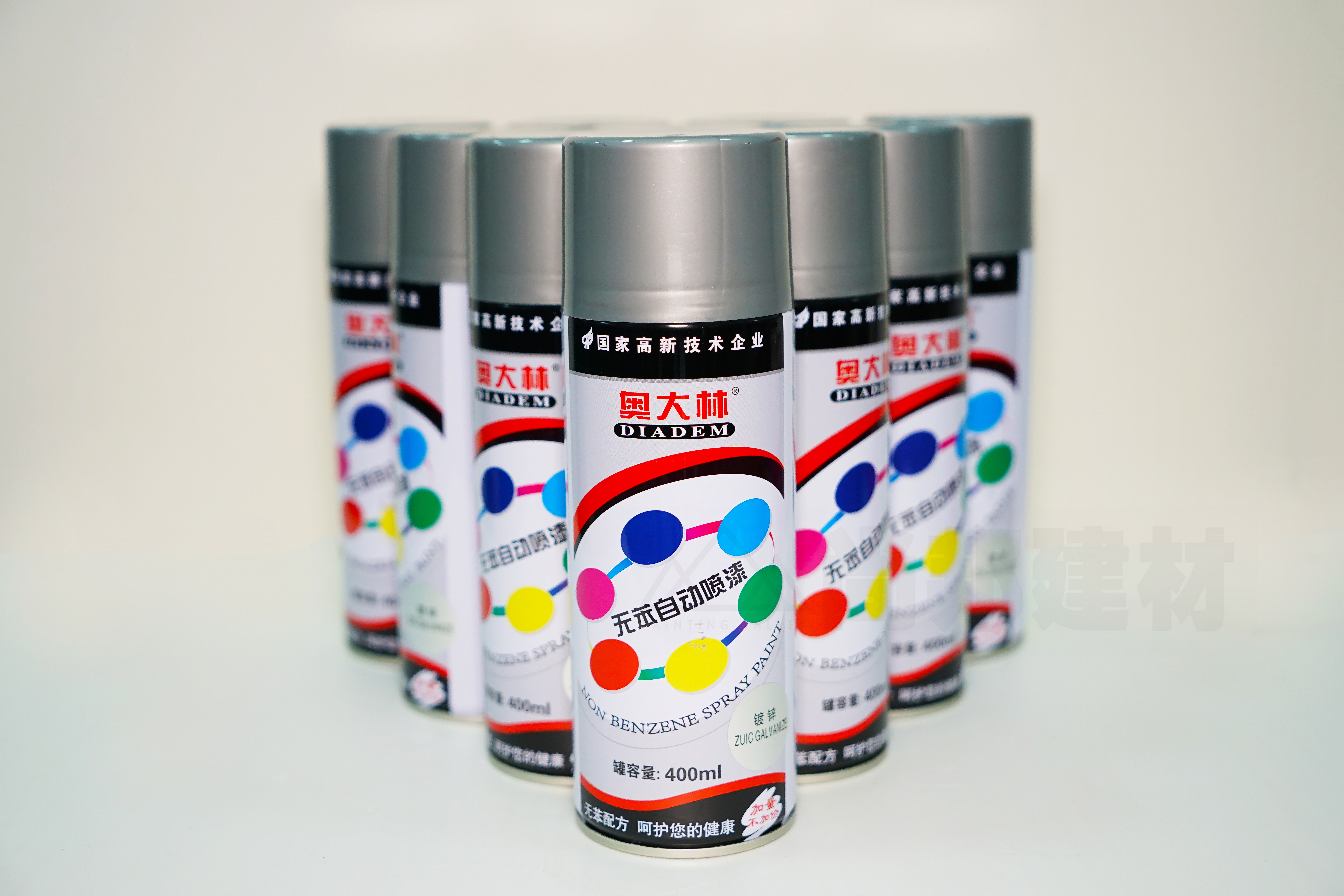 Aodalin galvanized paint Hot-dip galvanized galvanized paint Galvanized self-painted metal bright silver 12 pcs