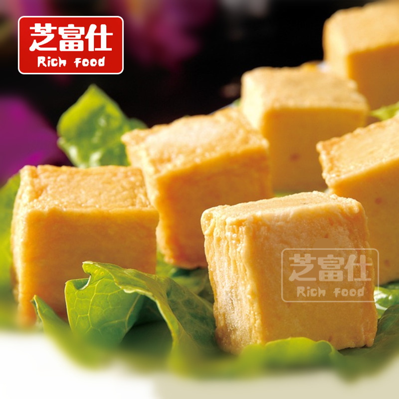 (Zhi Fu Shi) Four Seas Fish Tofu Curry Fish Tofu Hot Pot Fish Tofu 60pcs Pack 930g Pack