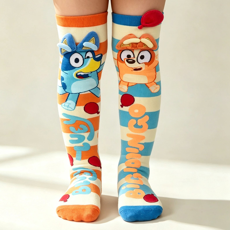 Paw Patrol Children's Socks Autumn and Winter Children's Over-The-Knee Long Socks Cartoon 3D Boys and Girls Mid-Calf Socks