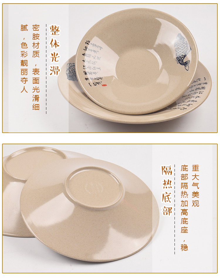 Bộ đồ ăn bằng sứ giả nhà hàng khách sạn cốc nước thủy tinh bát cơm bát nhỏ bát phở bát melamine cay và chua cá bát bát đĩa đẹp