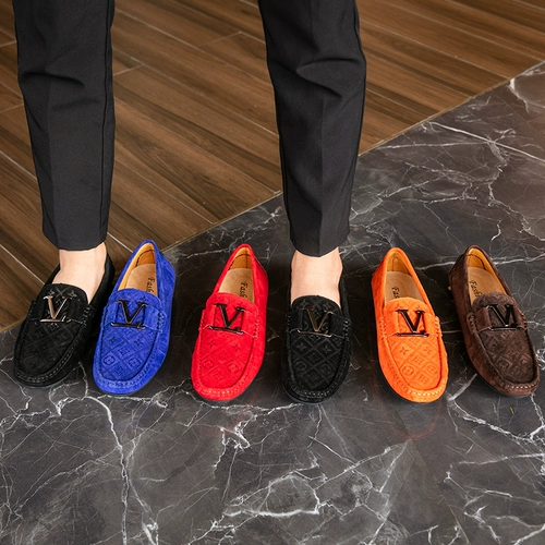 Трендовые дышащие элитные оранжевые туфли, из натуральной кожи, осенние, тренд сезона, мягкая подошва