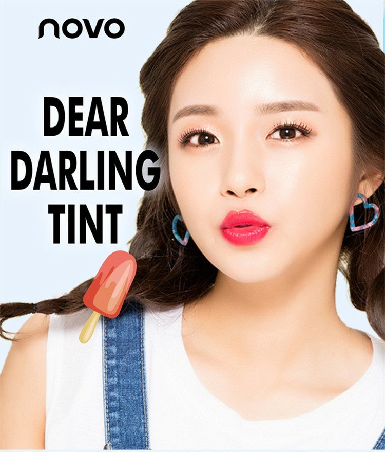 Ice Cream Ice Cream Lip Gloss Lip Gloss dưỡng ẩm Không thấm nước Không đổi màu Rượu vang Red Bean Paste Color Girl Lip Color - Son bóng / Liquid Rouge 	son bóng 3ce có màu
