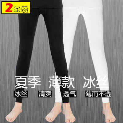 Men's ultra thin Model ice wire cool breathable menu pants summer pure cotton single piece autumn pants in summer