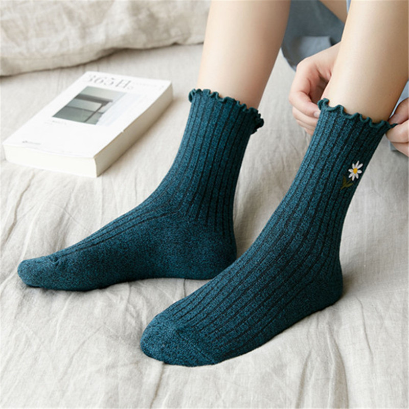 Songkou Pregnant Woman Socks Spring Autumn Loose Agaric Side Pure Cotton Warm And Breathable Small Clear New Maternal Postnatal Stocking Socks Moon Socks