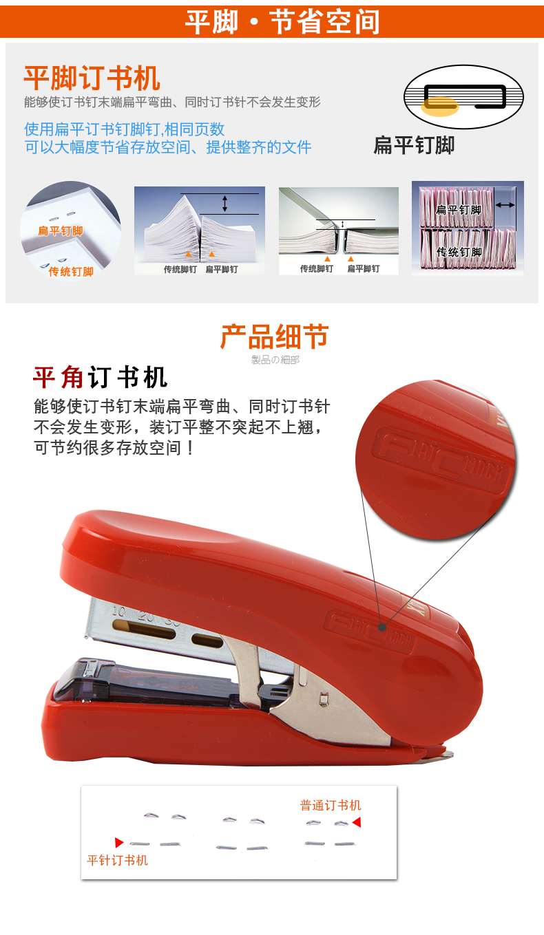 日本MAX进口订书机省力型平脚钉可订20页迷你学生订书器HD-10FS 日本MAX进口订书机省力型平脚钉可订20页迷你学生订书器HD-10FS