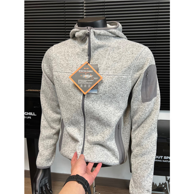 Outdoor Bird-Watching~ Tech Laminated Pockets! Men's and Women's Fleece-Lined Warm Sports Hiking Hooded Fleece Jacket Outdoor Bird-Watching~ Tech Laminated Pockets! Men's and Women's Fleece-Lined Warm Sports Hiking Hooded Fleece Jacket