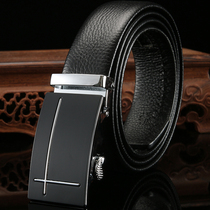 Belt mens leather belt automatic buckle young and middle-aged Korean student Tide mens personality business leisure cowhide belt