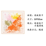 Хлопковый шарф, шейный платок, накидка, делается под заказ, принт, с печатью вашего логотипа