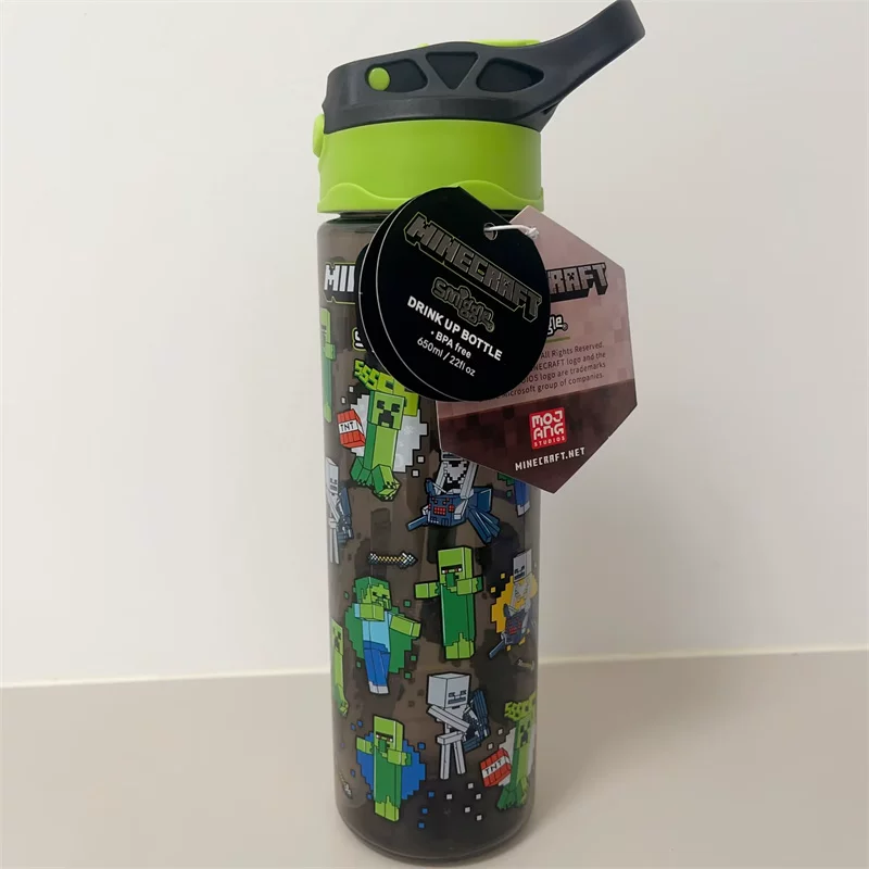 Children's handheld black teapot with glass, heroes, glass, Spiderman