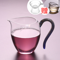 Reviewing Taiwan Wechen Glass Gongdo Cup Handmade Tea Sea is comparable to the heat-resistant transparent male Cup thick