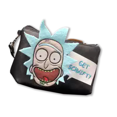 Spot) Rick And Morty anime double-sided storage bag genuine