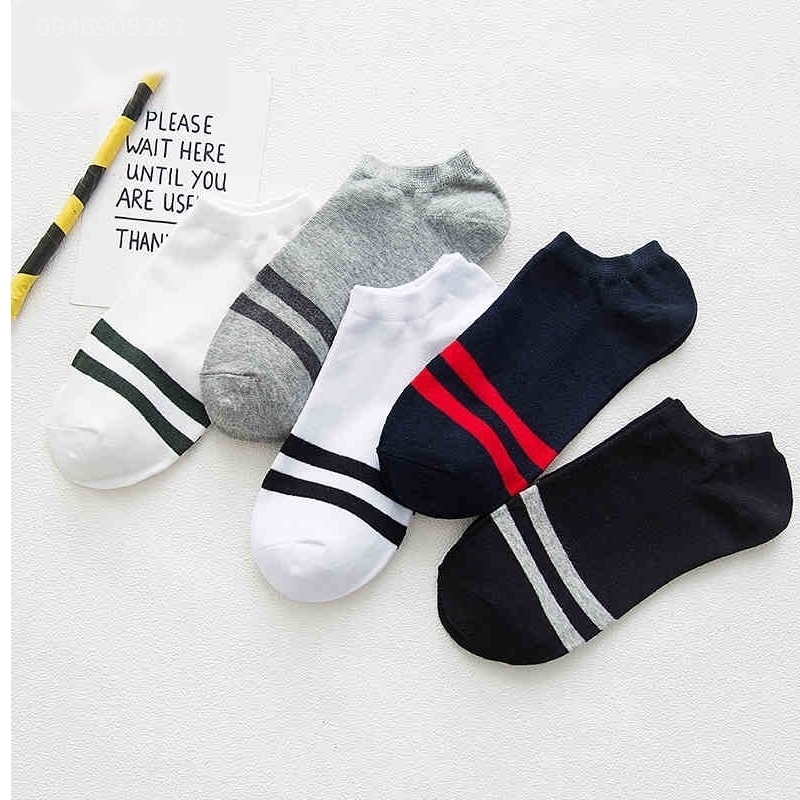 (5-10 kép) Socks Mens Cotton Socks Thuyền Socks thấp Trợ giúp Socks Four Seasons Socks trai Socks Anti-Skunk.