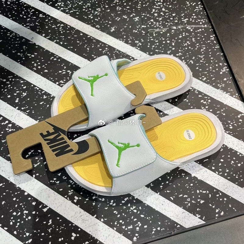 Air Jordan Hydro 6 Aj6 Nike Black and White Women's Sports and Leisure Slippers 881474 Fn3431