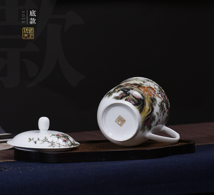 Office of jingdezhen ceramic cup made animals spirit monkey boss gifts custom manual to end a cup of tea cup