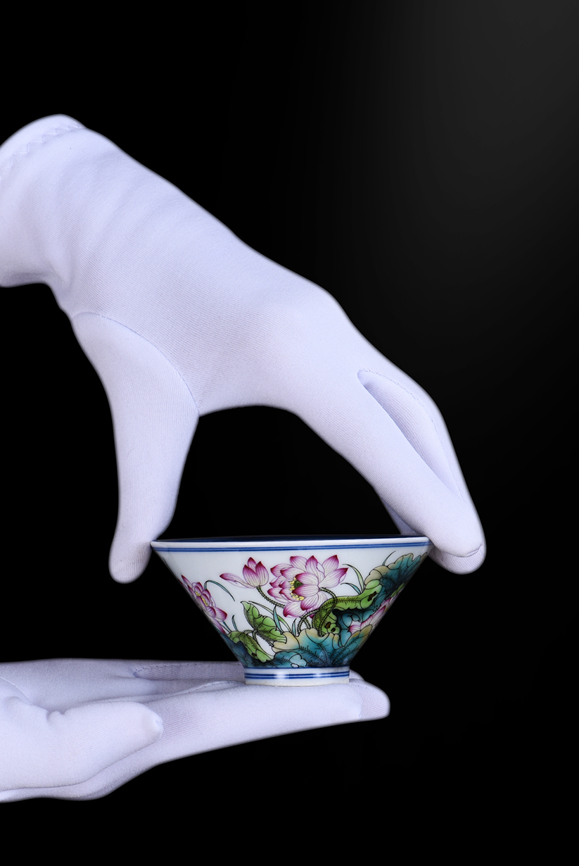 Jingdezhen ceramic perfectly playable cup hand - made of blue and white porcelain enamel see colour master kung fu tea cups of single cup sample tea cup by hand