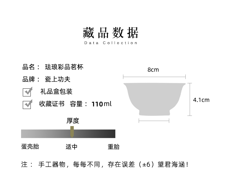 Jingdezhen ceramic tea set all hand colored enamel cups around the lotus flower grain small cup kongfu master cup single CPU